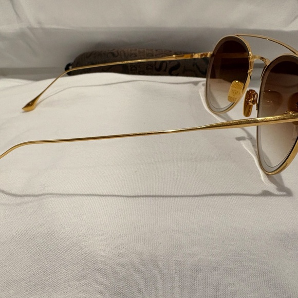 NEW! DITA AXIAL DTS502-03-GLD YELLOW GOLD W/BROWN/PINK GRADIENT LENS 100% AUTH. - Picture 4 of 7